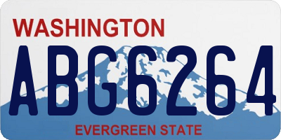 WA license plate ABG6264