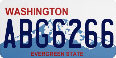WA license plate ABG6266
