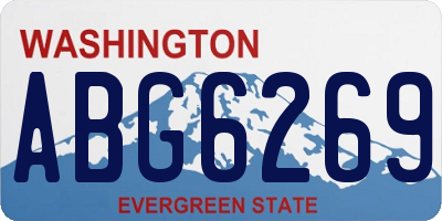 WA license plate ABG6269