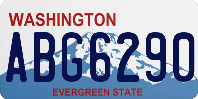 WA license plate ABG6290