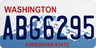 WA license plate ABG6295