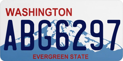 WA license plate ABG6297