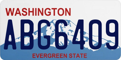 WA license plate ABG6409