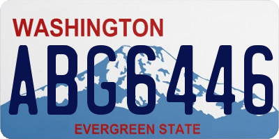 WA license plate ABG6446