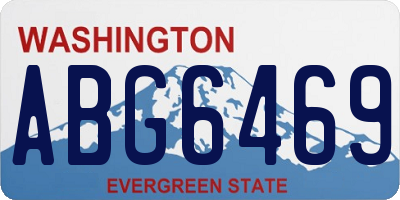 WA license plate ABG6469