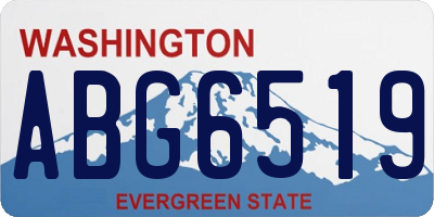 WA license plate ABG6519