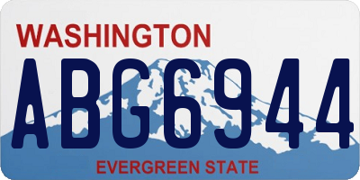 WA license plate ABG6944