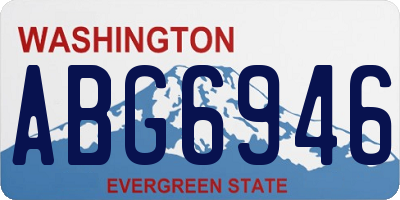 WA license plate ABG6946