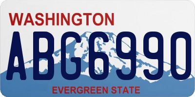 WA license plate ABG6990