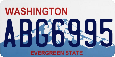 WA license plate ABG6995