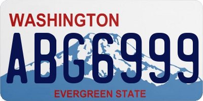 WA license plate ABG6999