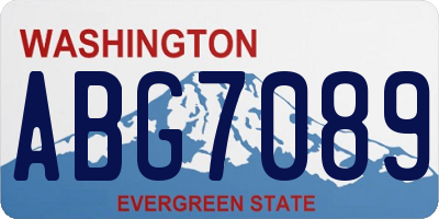 WA license plate ABG7089