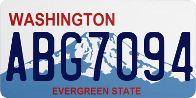 WA license plate ABG7094