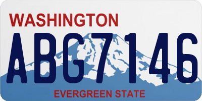 WA license plate ABG7146
