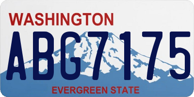 WA license plate ABG7175