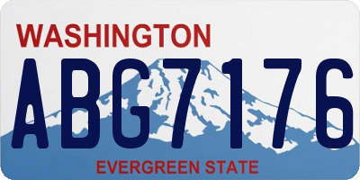 WA license plate ABG7176