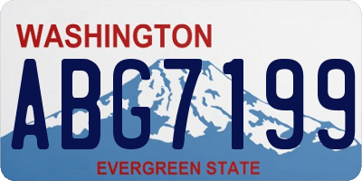 WA license plate ABG7199