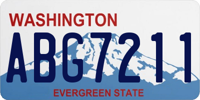 WA license plate ABG7211
