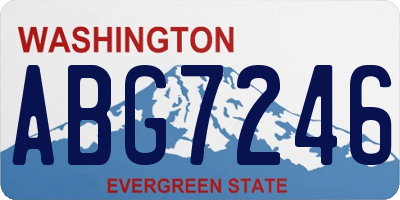 WA license plate ABG7246