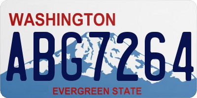 WA license plate ABG7264
