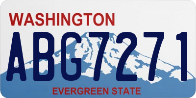 WA license plate ABG7271