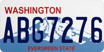 WA license plate ABG7276