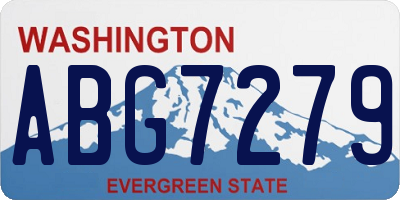 WA license plate ABG7279