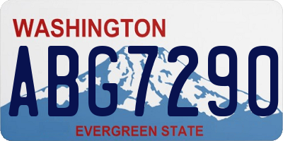 WA license plate ABG7290