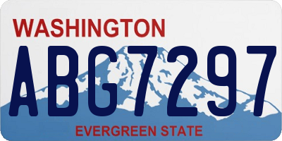 WA license plate ABG7297