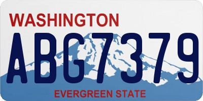 WA license plate ABG7379