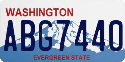 WA license plate ABG7440