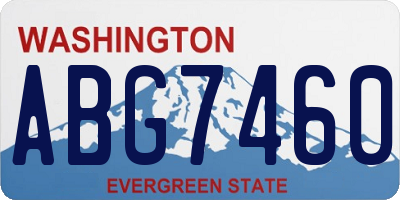 WA license plate ABG7460