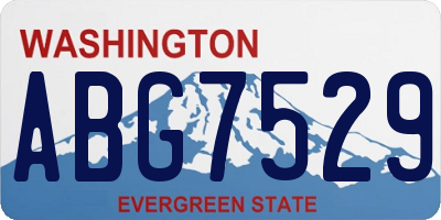 WA license plate ABG7529
