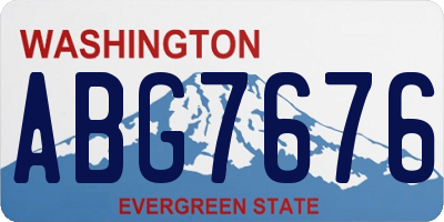 WA license plate ABG7676