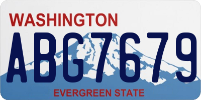 WA license plate ABG7679