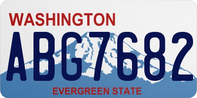 WA license plate ABG7682