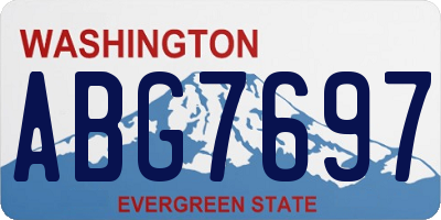 WA license plate ABG7697