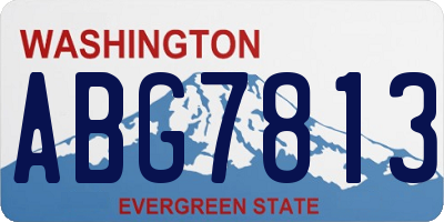 WA license plate ABG7813
