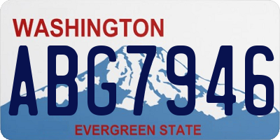 WA license plate ABG7946