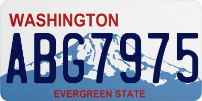 WA license plate ABG7975