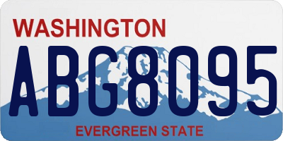 WA license plate ABG8095