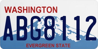 WA license plate ABG8112