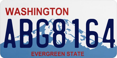 WA license plate ABG8164