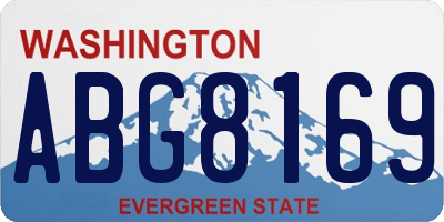 WA license plate ABG8169