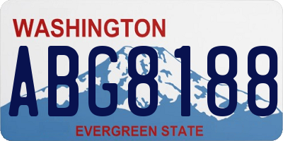 WA license plate ABG8188