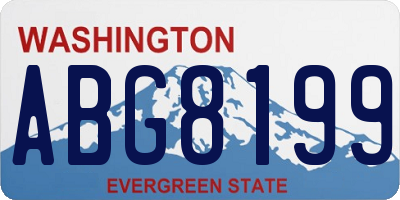 WA license plate ABG8199