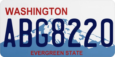 WA license plate ABG8220