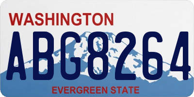 WA license plate ABG8264