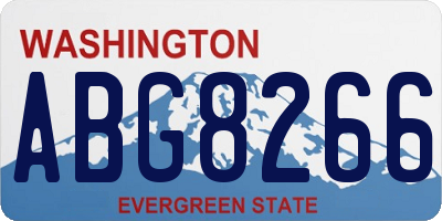 WA license plate ABG8266
