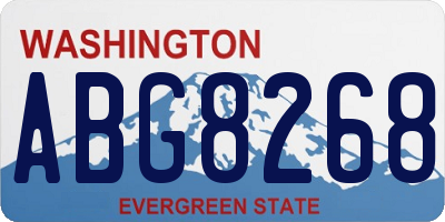 WA license plate ABG8268